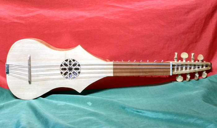 Front view of 8 string, 4 course version.